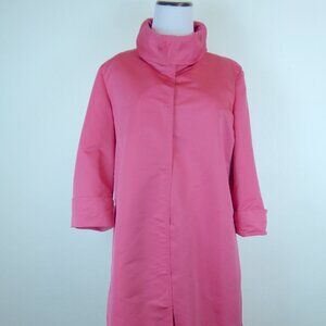 Giorgio Armani Collezioni coral pink dress + coat 2 piece set ensemble i46 10